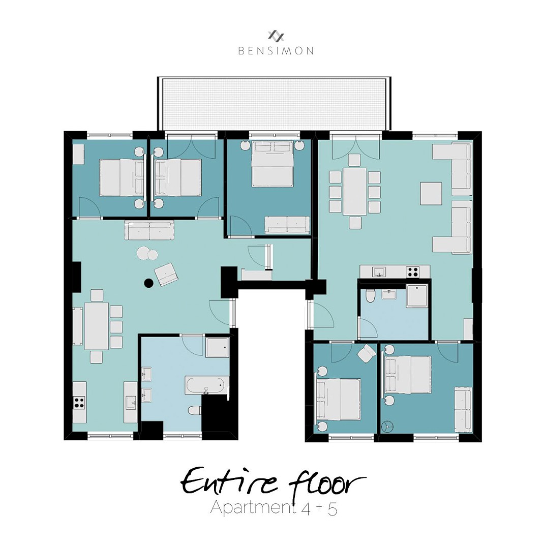 Five Bedroom Connection Apartment